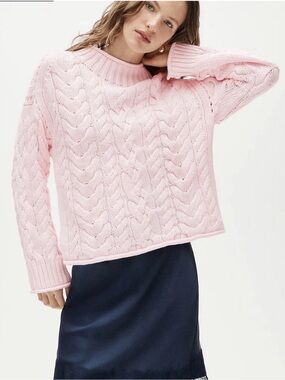 J CREW SIZE XXS 2025 Rollneck™ cable-knit sweater CR663
